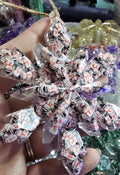 Handmade Resin Snowflake Ornament: Crushed Glass Collection