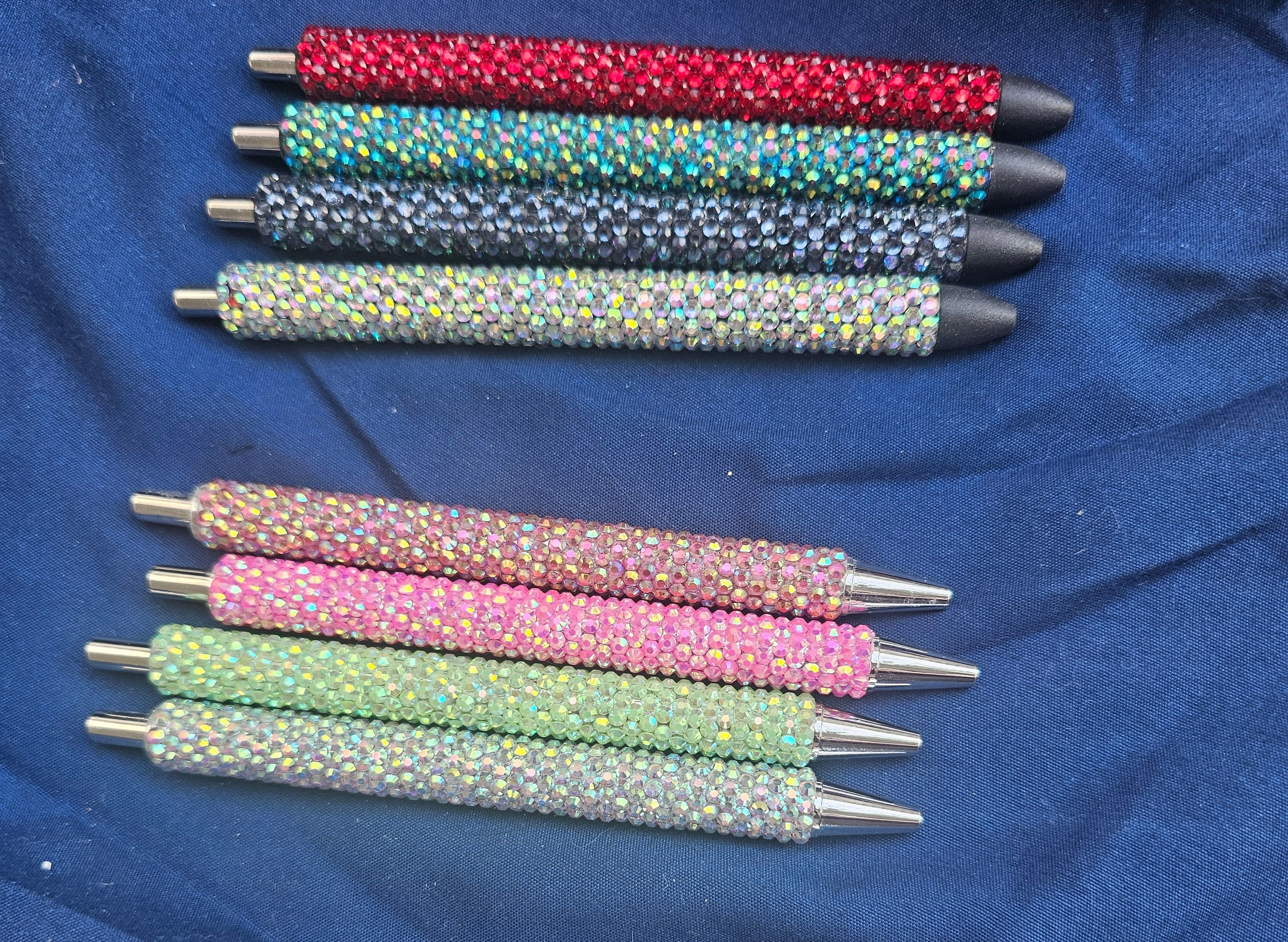 Hand-Rhinestoned Gel Pen | Refillable Crystal Rhinestone Pen
