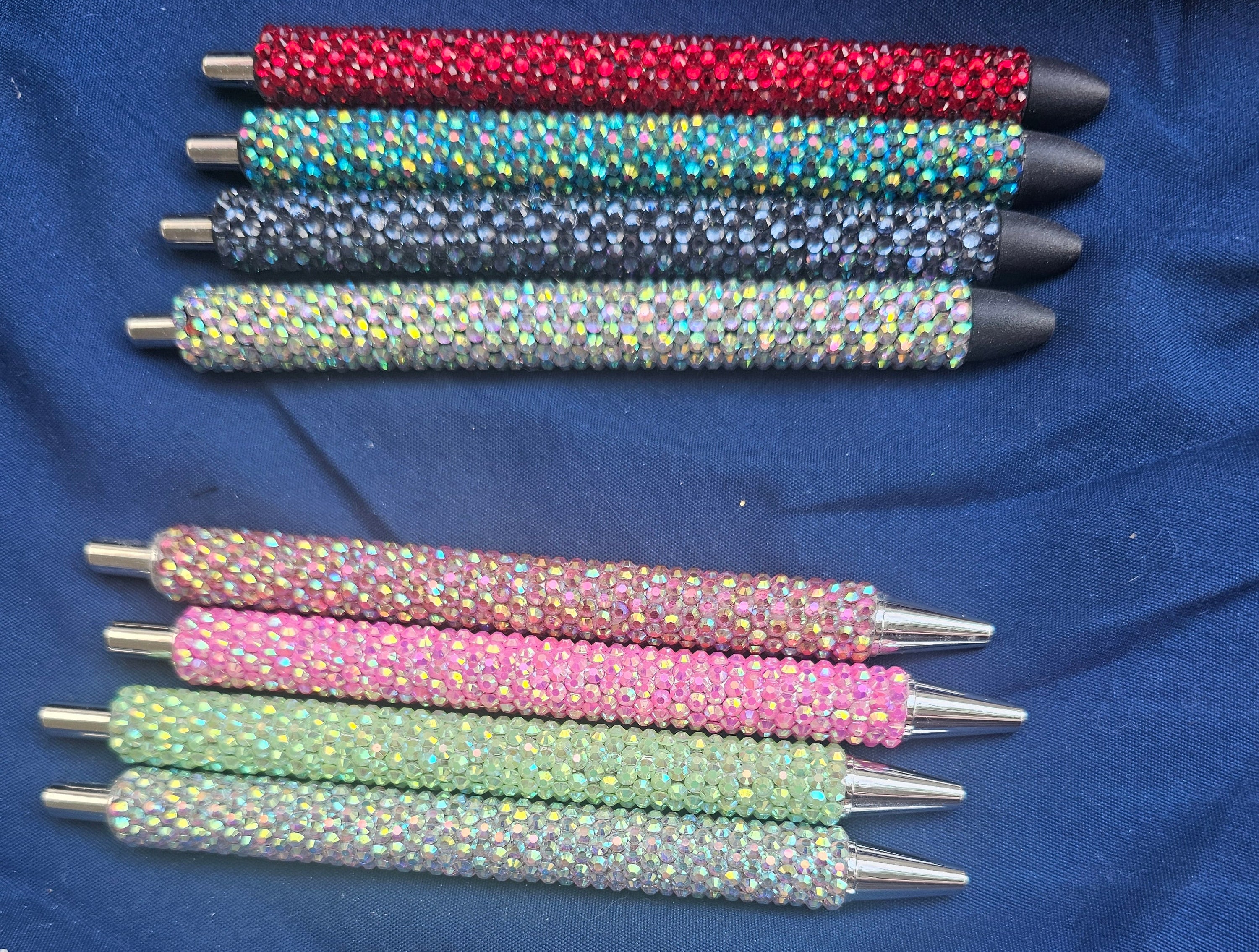 Hand-Rhinestoned Gel Pen | Refillable Crystal Rhinestone Pen