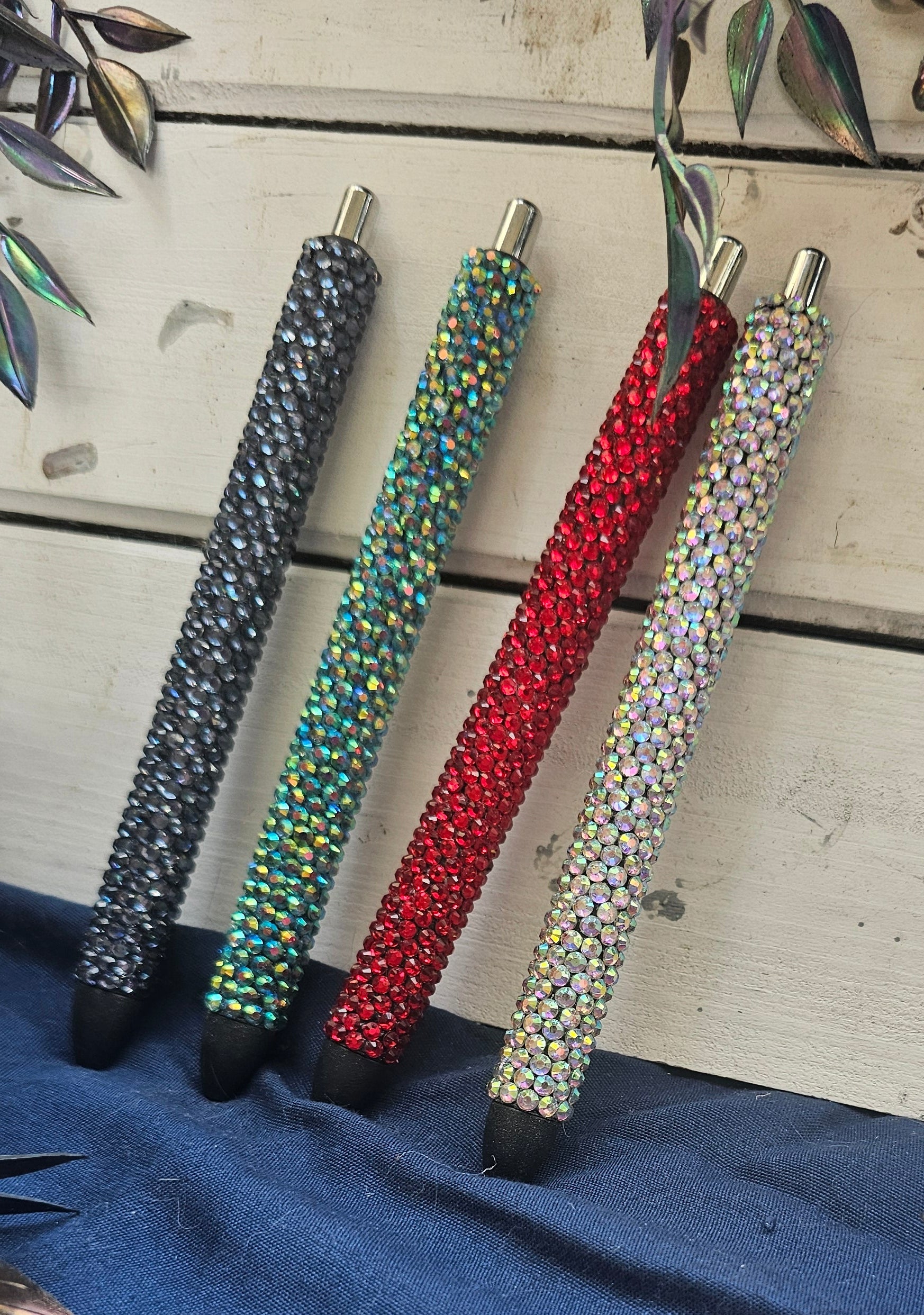 Hand-Rhinestoned Gel Pen | Refillable Crystal Rhinestone Pen