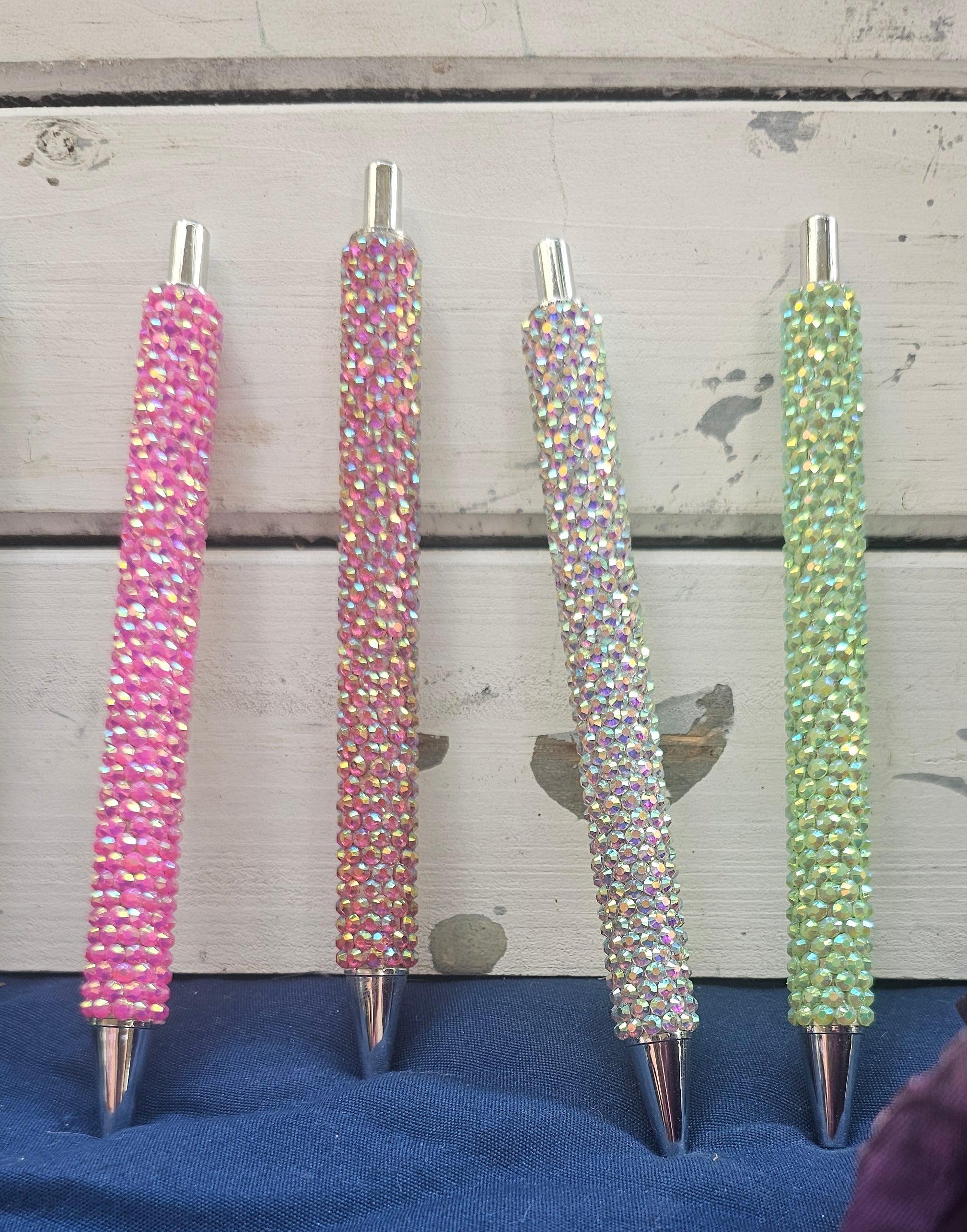 Hand-Rhinestoned Gel Pen | Refillable Crystal Rhinestone Pen