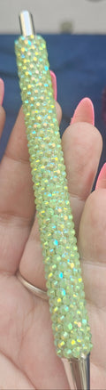 Hand-Rhinestoned Gel Pen | Refillable Crystal Rhinestone Pen