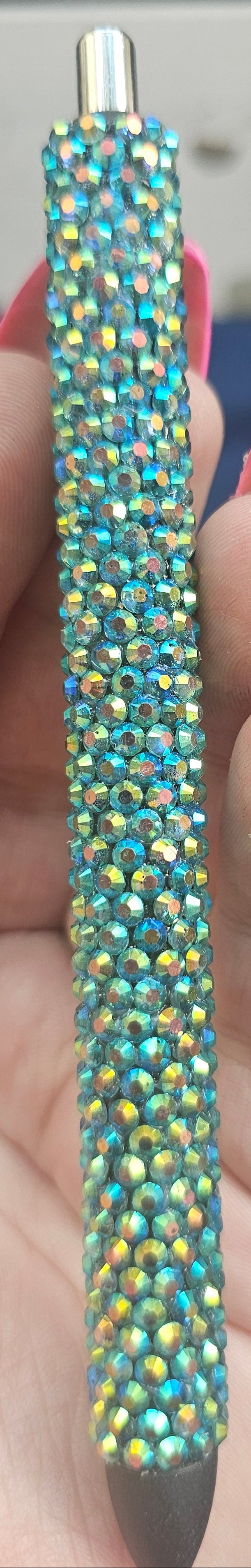 Hand-Rhinestoned Gel Pen | Refillable Crystal Rhinestone Pen