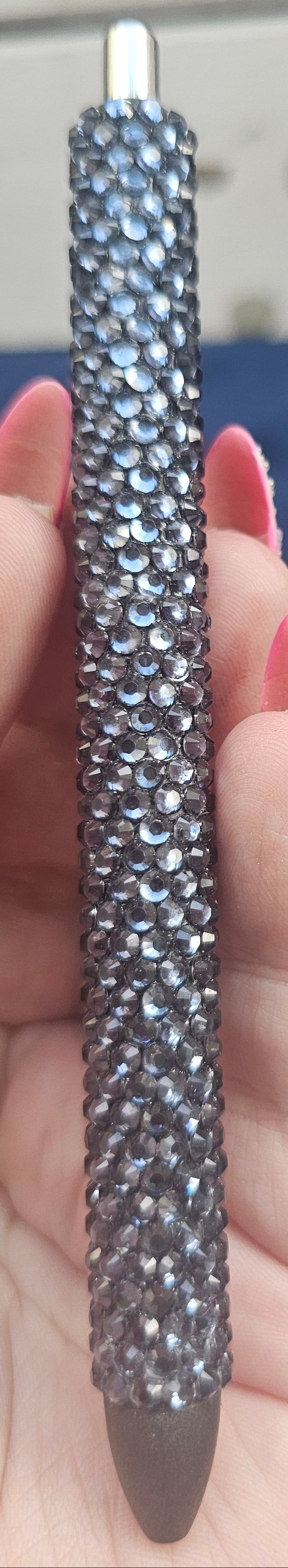 Hand-Rhinestoned Gel Pen | Refillable Crystal Rhinestone Pen
