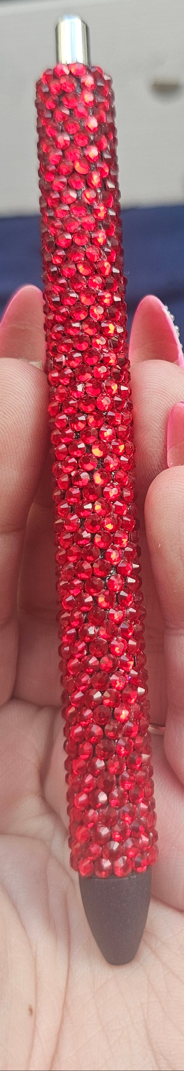 Hand-Rhinestoned Gel Pen | Refillable Crystal Rhinestone Pen