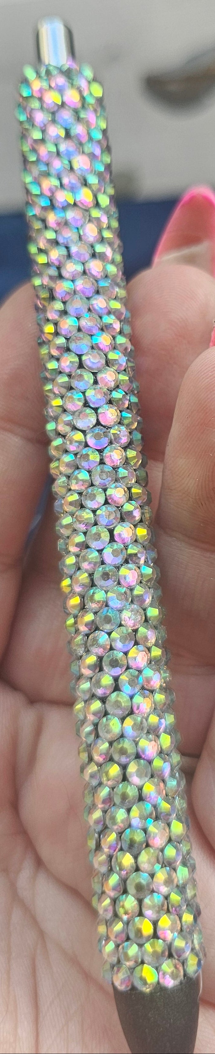 Hand-Rhinestoned Gel Pen | Refillable Crystal Rhinestone Pen
