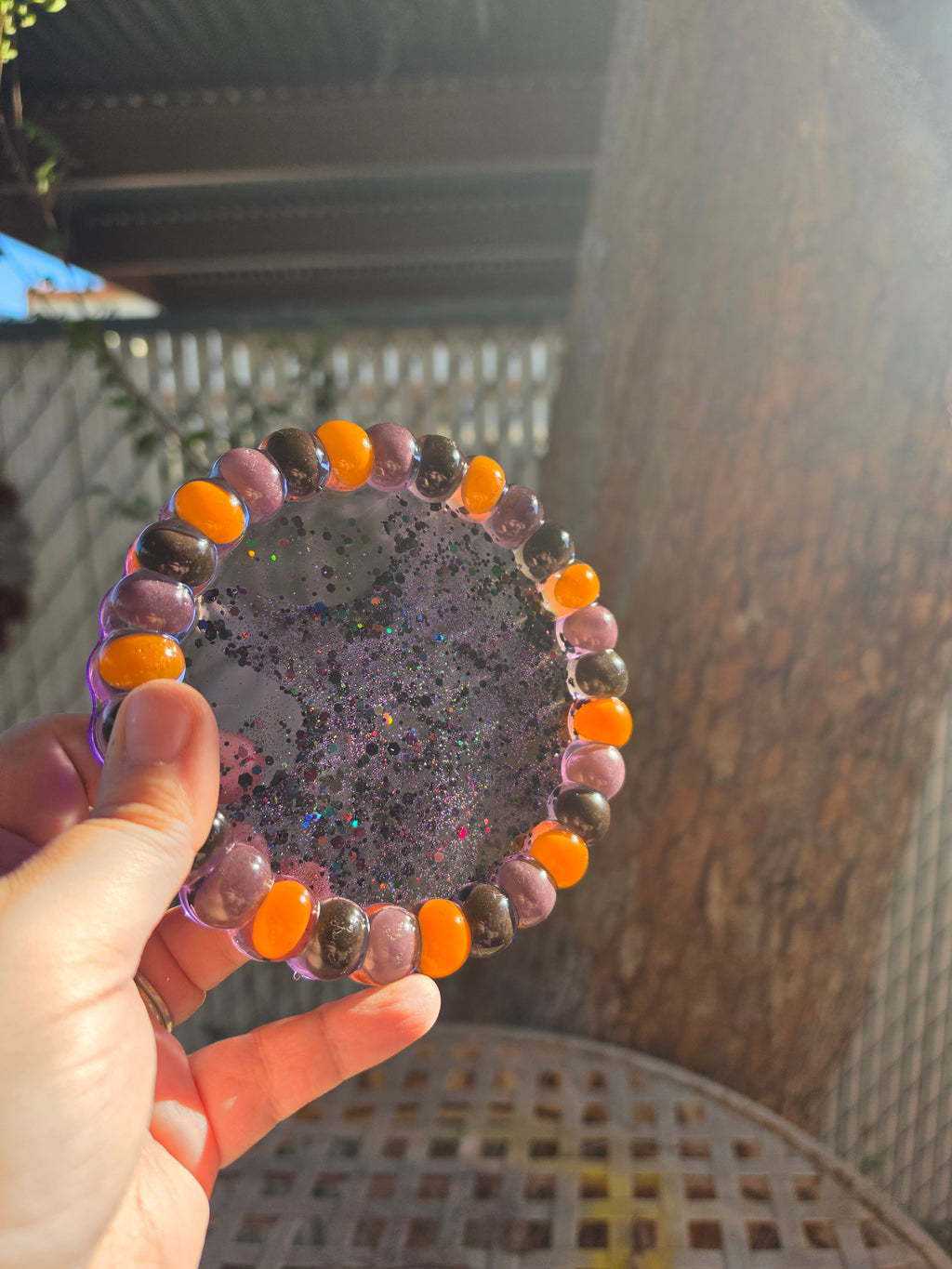 Handmade Halloween jelly bean trinket tray