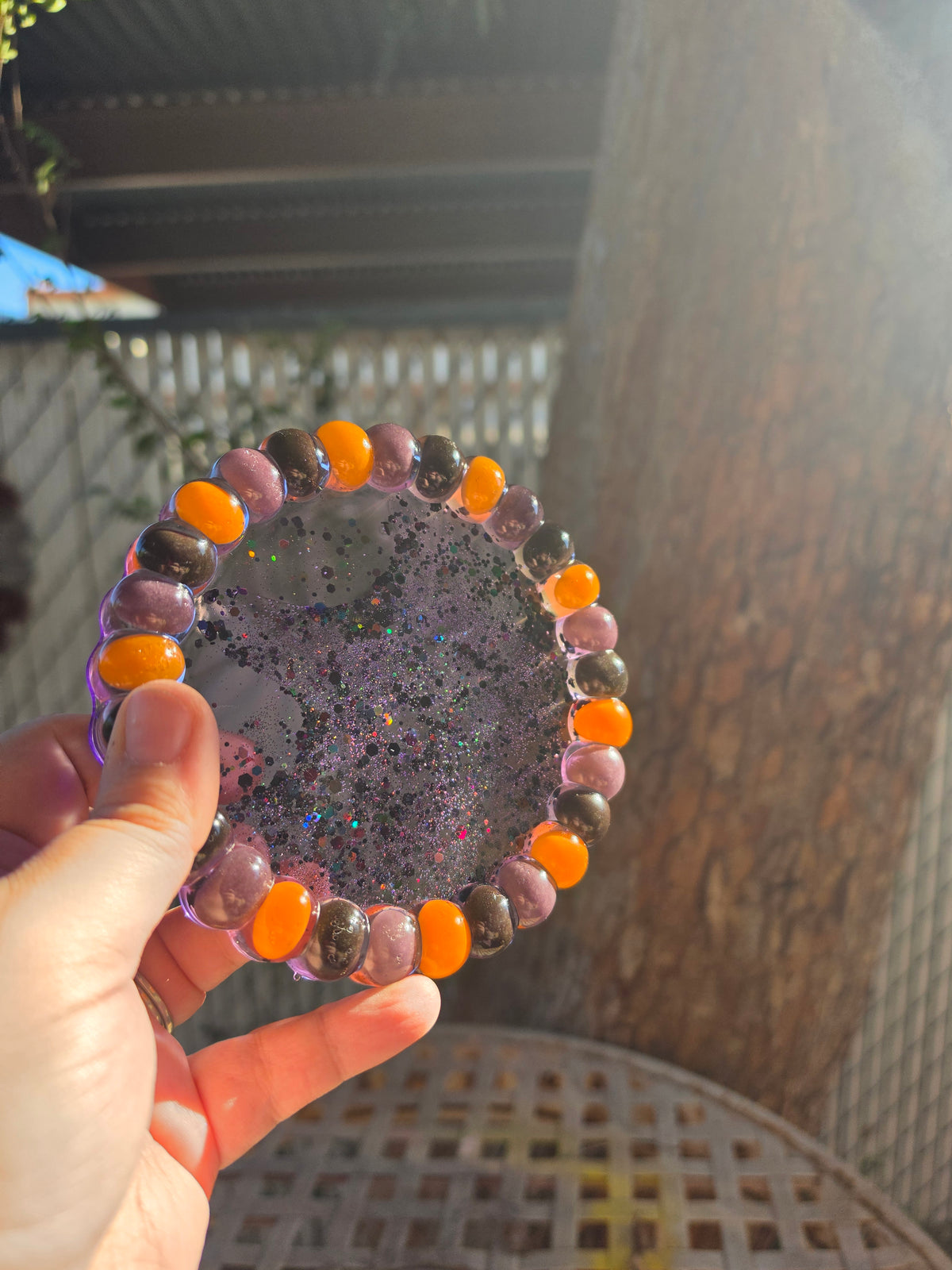 Handmade Halloween jelly bean trinket tray
