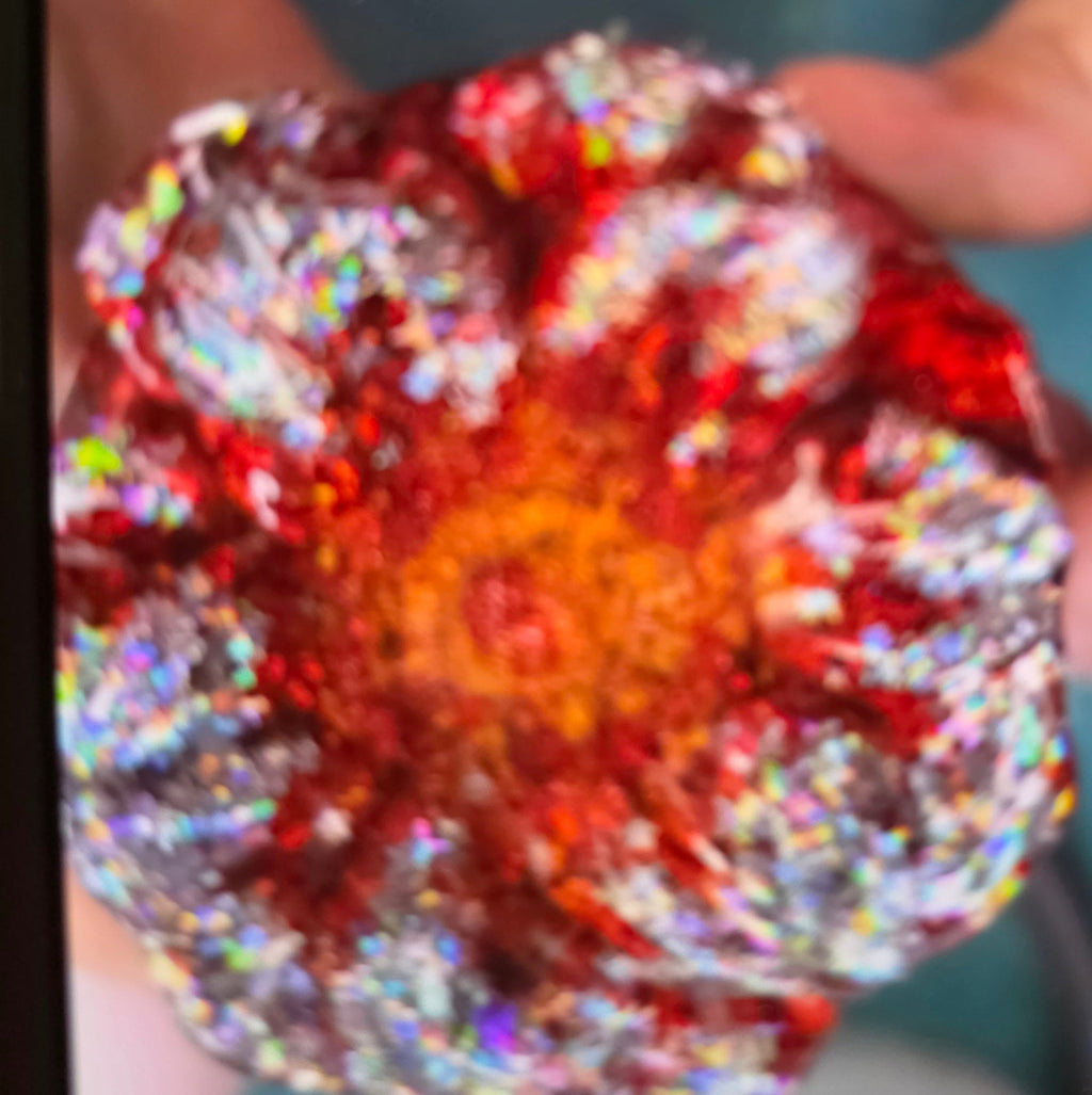 Halloween Galaxy Flower | Sparkly Keepsake Jar