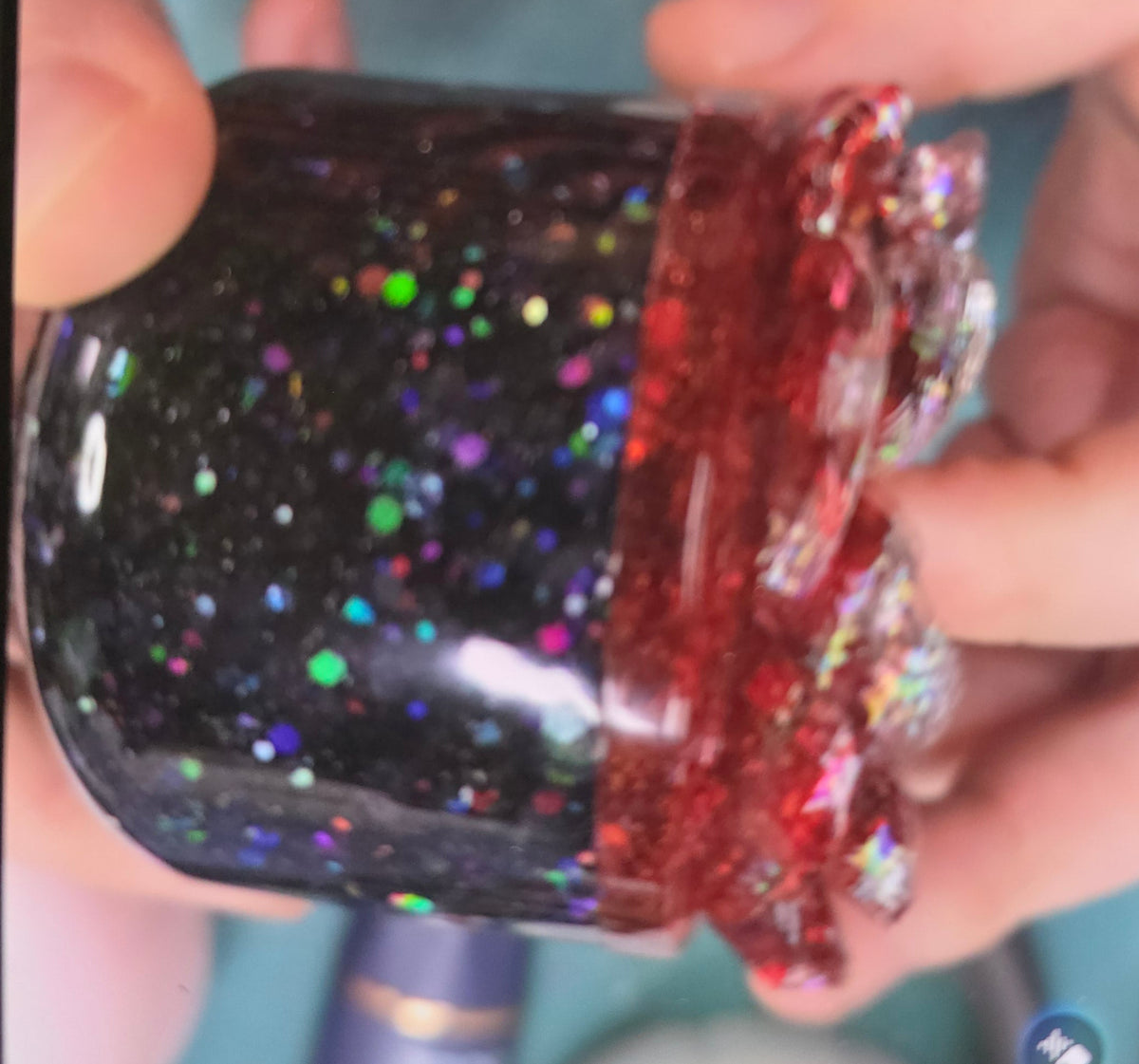Halloween Galaxy Flower | Sparkly Keepsake Jar