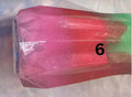 Junk Vase No. 6 | Hot Pink & Green Glitter Resin Vase