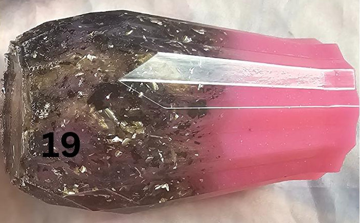 Junk Vase No. 19 | Black Silver Foil & Hot Pink Resin Vase