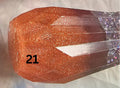 Junk Vase No. 21 | Copper Orange Glitter & White Resin Vase