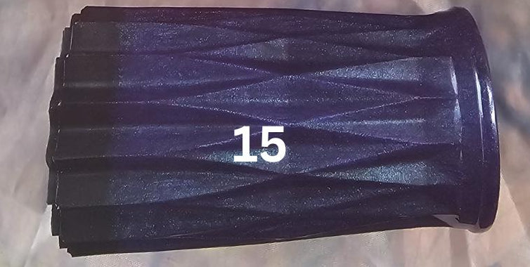 Junk Vase No. 15 | Deep Navy & Black Solid Resin Vase