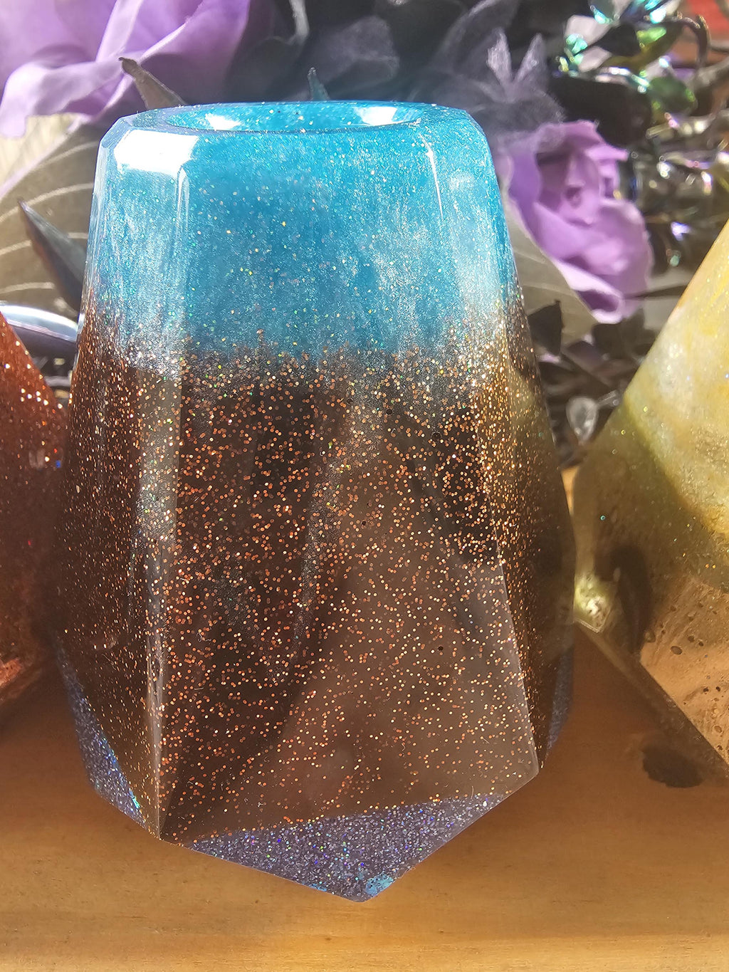 Junk Diffuser No. 3 — Champagne & Sage | One-of-a-Kind Handmade Resin Reed Diffuser