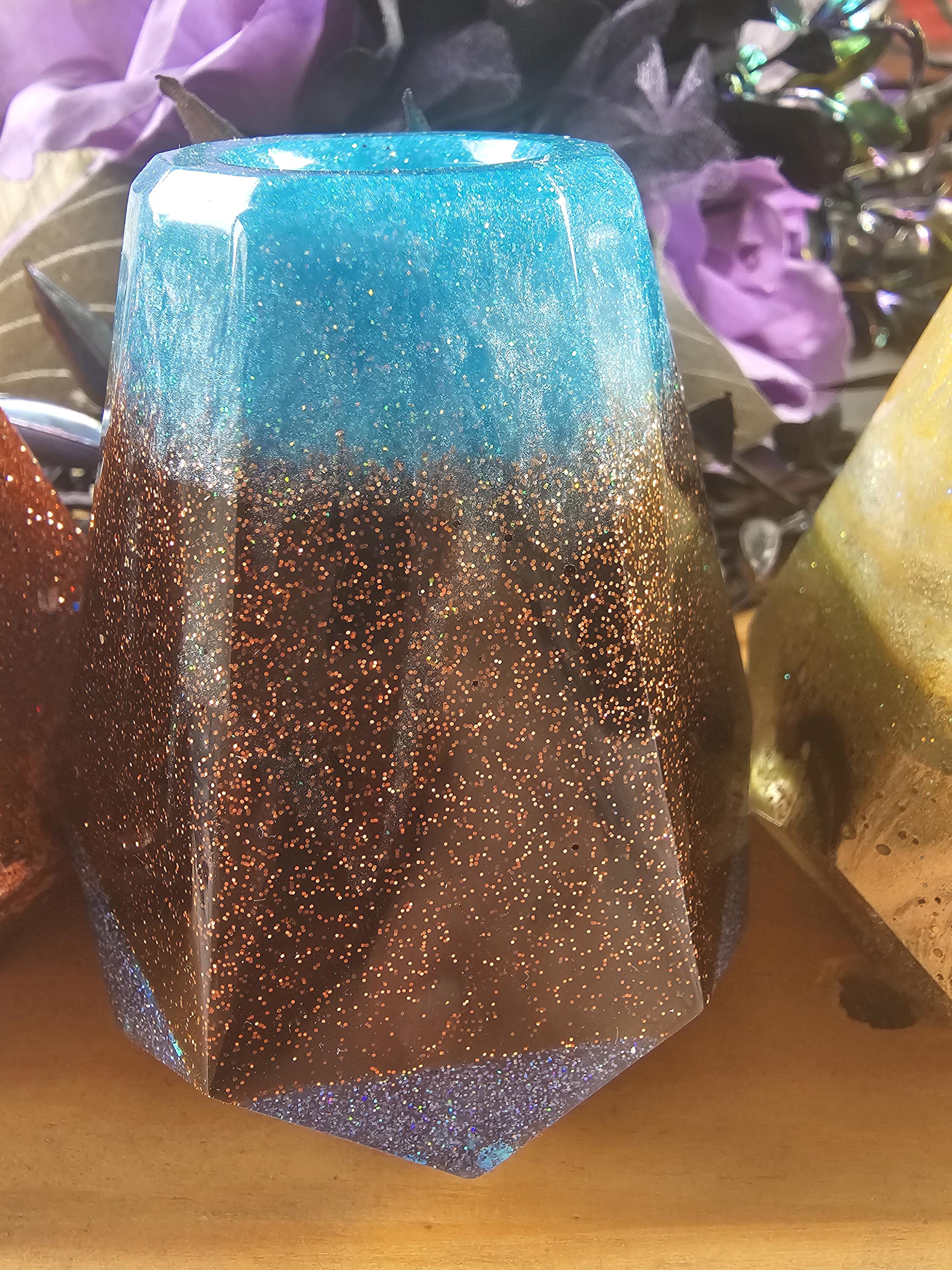 Junk Diffuser No. 3 — Champagne & Sage | One-of-a-Kind Handmade Resin Reed Diffuser