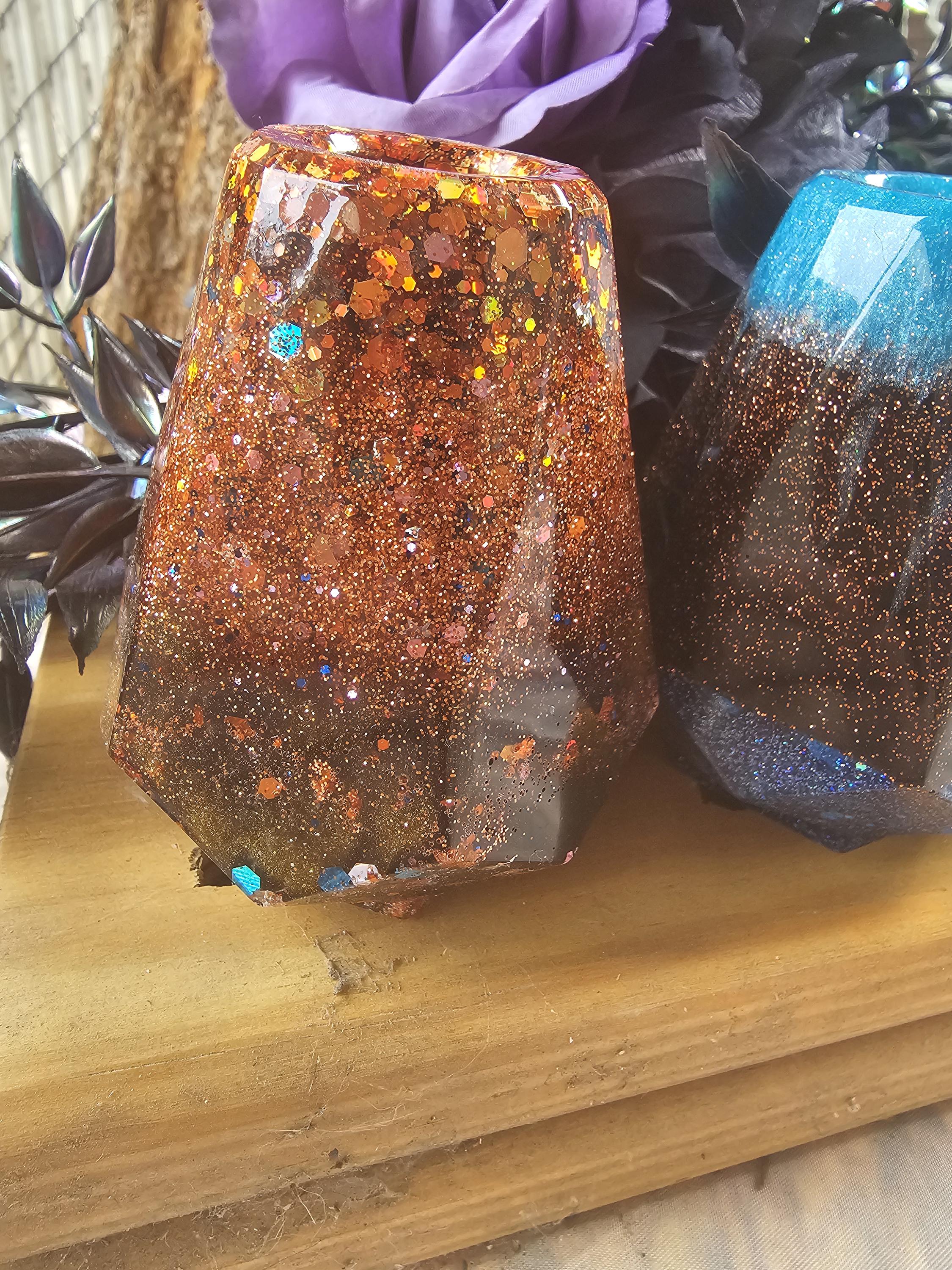 Junk Diffuser No. 3 — Champagne & Sage | One-of-a-Kind Handmade Resin Reed Diffuser