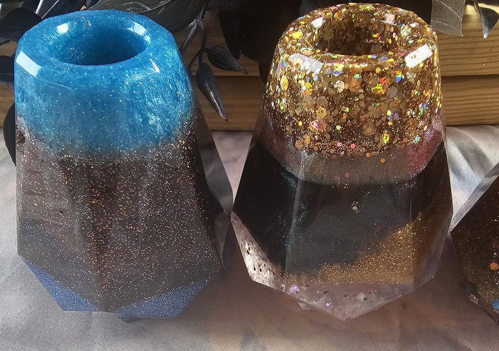 Junk Diffuser No. 4 — Rose Gold Galaxy | One-of-a-Kind Handmade Resin Reed Diffuser