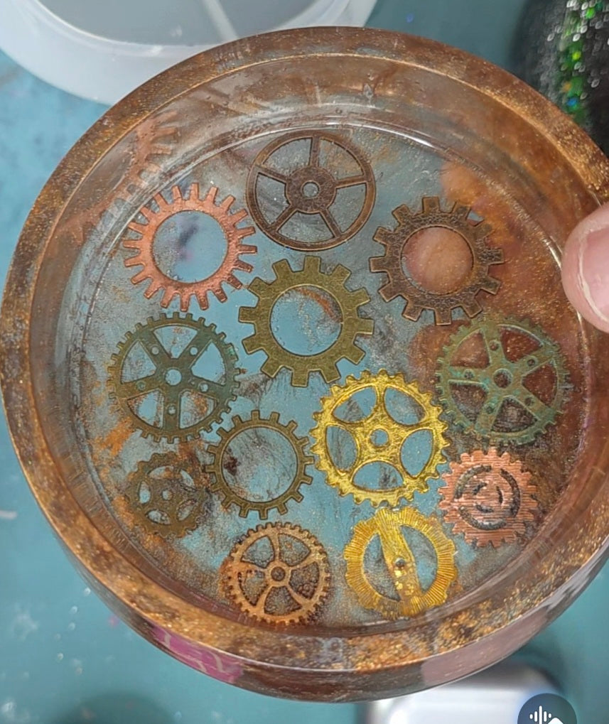 Steampunk Gear Trinket Bowl