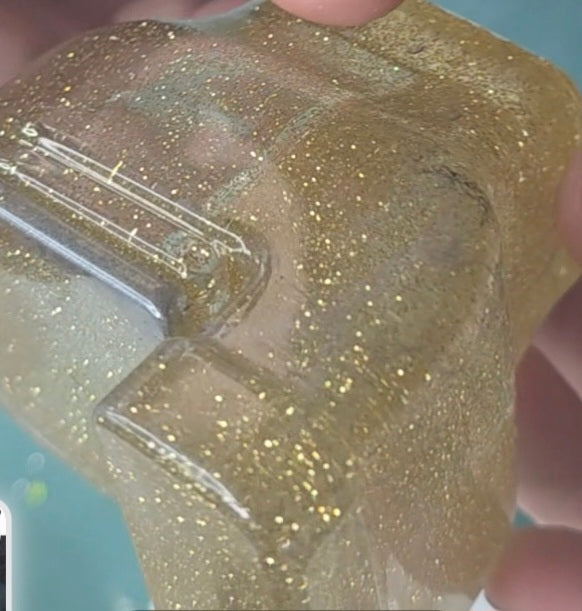 The Luxury Crapper | Gold Glitter Resin Trinket Holder