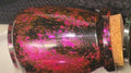 Handmade Resin Apothecary Jar with Cork Lid | Rosy Red - Fractured Foil Collection