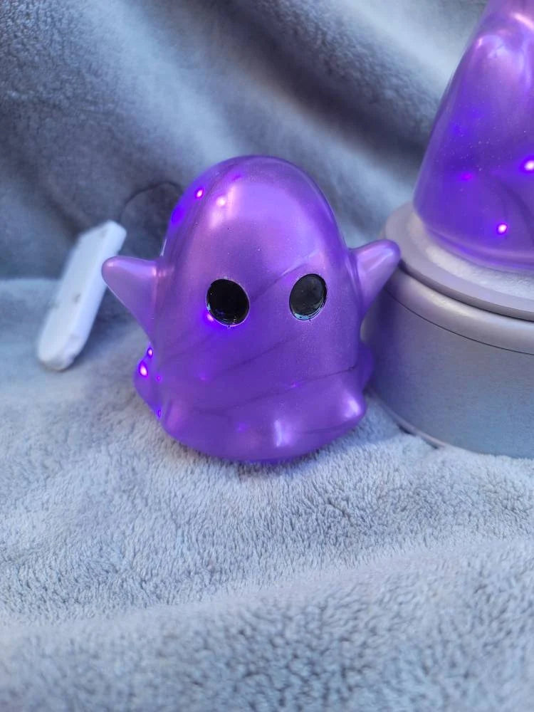 Purple Light-Up Ghost | Handmade Resin Ghost Night Light