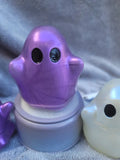 Purple Light-Up Ghost | Handmade Resin Ghost Night Light