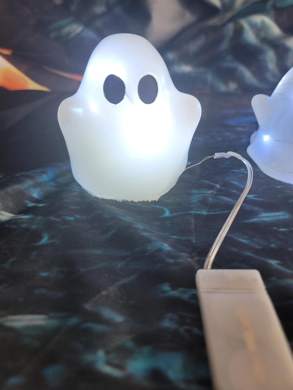 White Light-Up Ghost | Handmade Resin Ghost Night Light