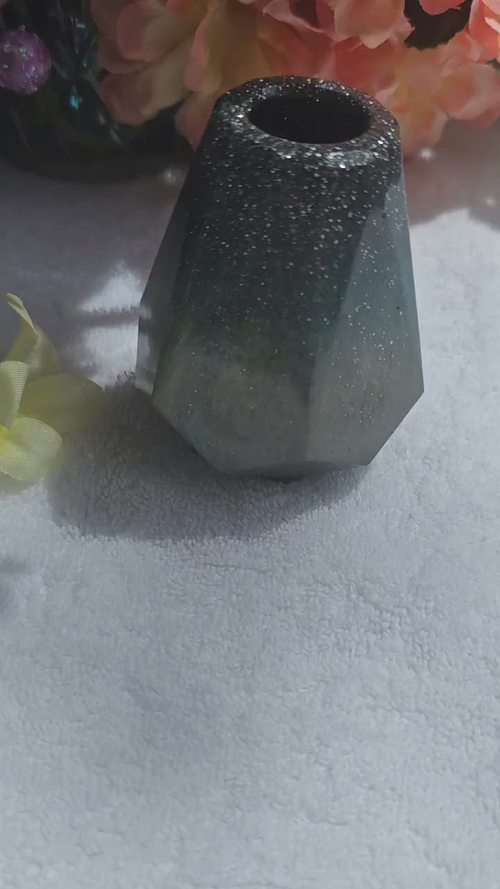 Junk Diffuser No. 3 — Champagne & Sage | One-of-a-Kind Handmade Resin Reed Diffuser