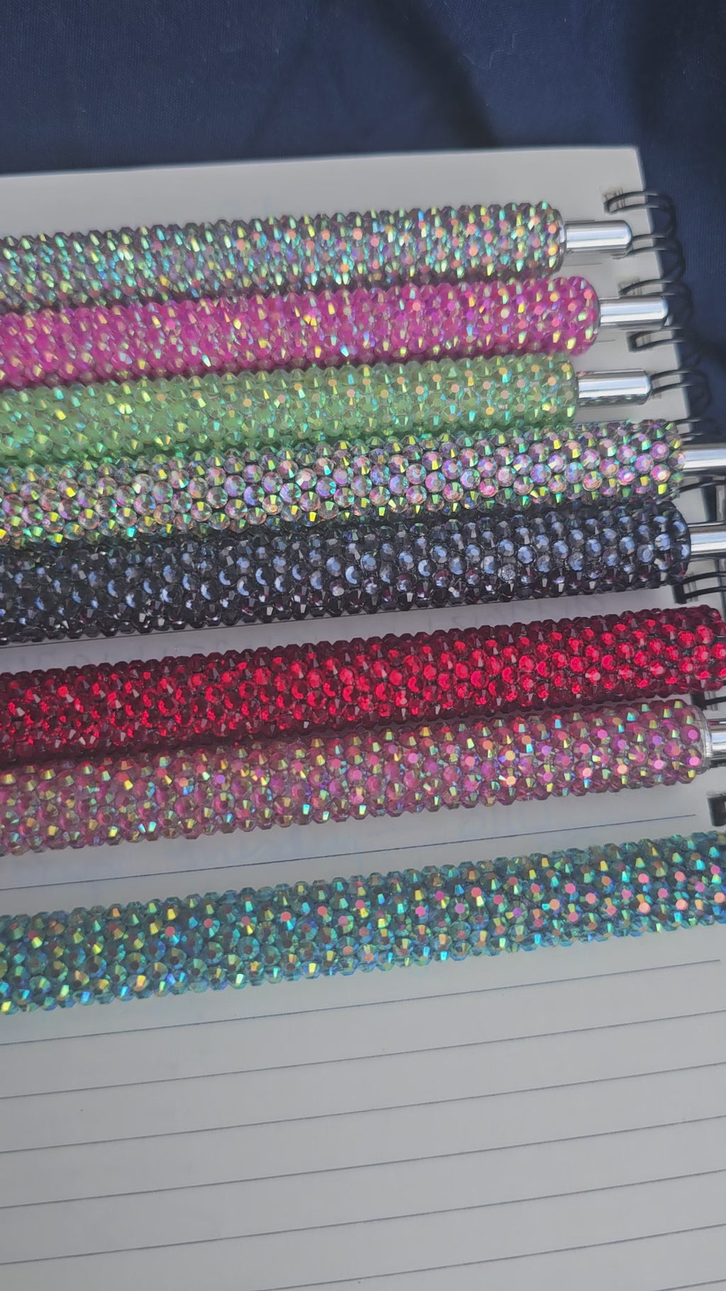 Hand-Rhinestoned Gel Pen | Refillable Crystal Rhinestone Pen
